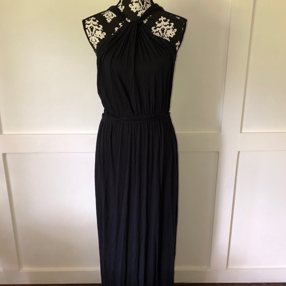Navy Blue Cotton L Tahari Dress